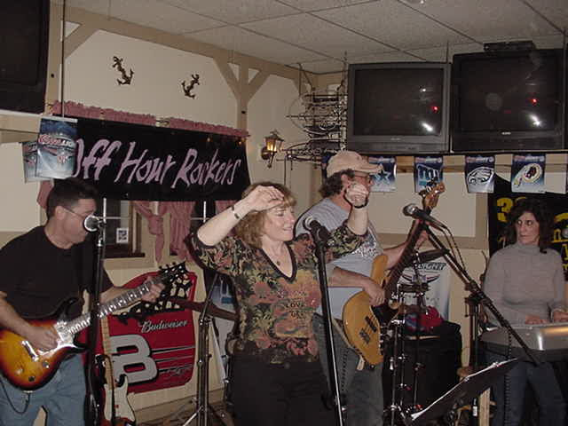 Dona performing with Off Hour Rockers in upstate New York